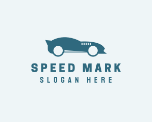 Blue Sports Car logo design