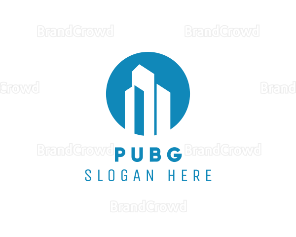 Simple Skyscraper Building Logo