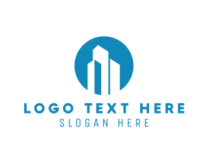 Structure - Simple Skyscraper Building logo design
