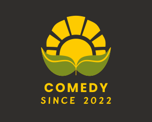 Gardener - Sun Farming Leaf logo design