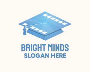 Film School Academy Graduate logo design