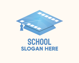 Film School Academy Graduate logo design