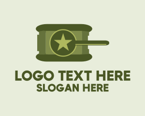 Task Force - Army Star Tank logo design