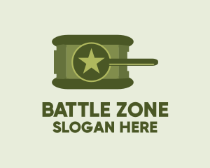 Fighting - Army Star Tank logo design