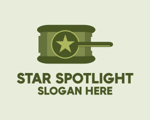 Army Star Tank logo design