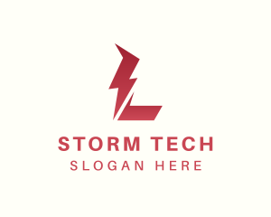 Storm - Electric Thunder Lightning logo design