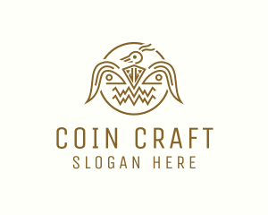 Aztec Eagle Badge logo design