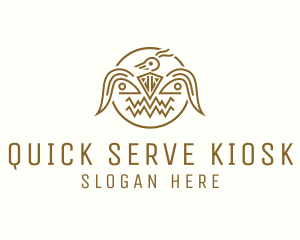 Aztec Eagle Badge logo design