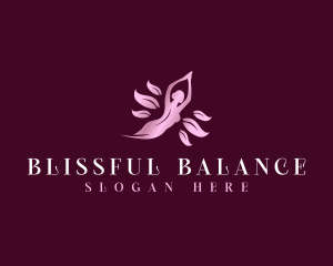 Flower Massage Self Care logo design