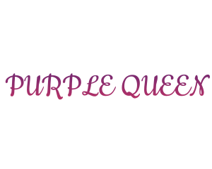 Grandient Purple Handwriting logo design