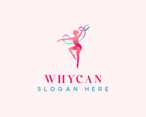 Dance Sports Gymnast Logo