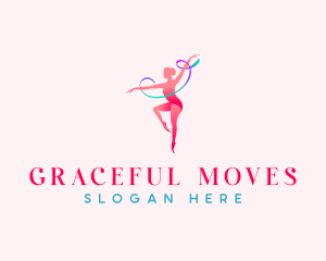 Dance Sports Gymnast logo design