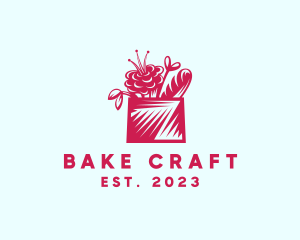 Flower Basket Bread logo design