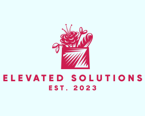 Flower Basket Bread logo design