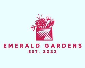 Flower Basket Bread logo design