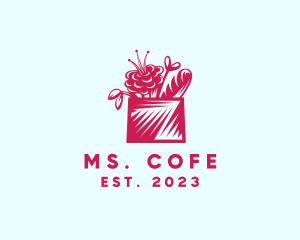 Flower Basket Bread logo design