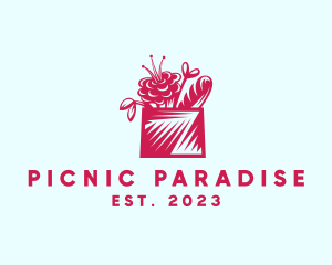 Picnic - Flower Basket Bread logo design