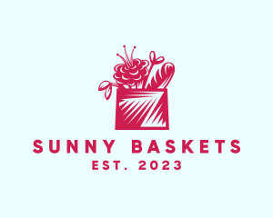 Flower Basket Bread logo design
