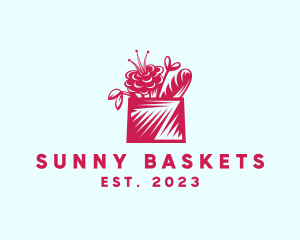 Picnic - Flower Basket Bread logo design