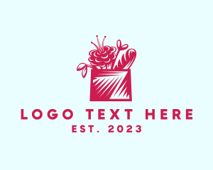 Supermarket - Flower Basket Delivery logo design
