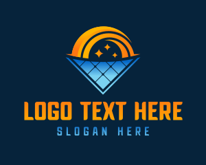 Power - Solar Power Electricity logo design