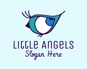 Eyelash Extension - Blue Eyes Vision logo design