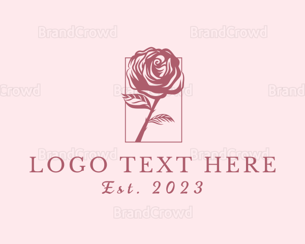 Rose Flower Florist Logo