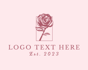 Terrarium - Rose Flower Florist logo design