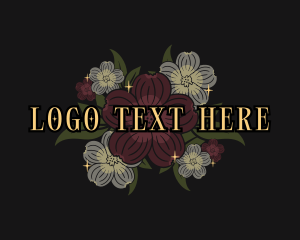 Vintage - Flower Petals Bloom logo design