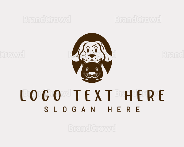 Animal Pet Grooming Logo