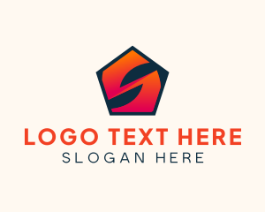 Information - Modern Pentagon Letter S logo design