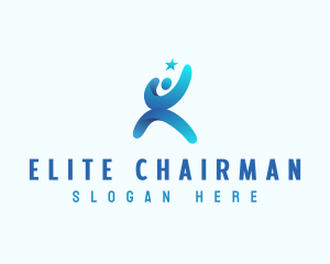 Chairman - Star Leadership Person logo design