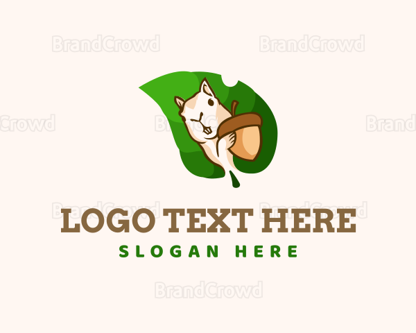 Squirrel Nut Leaf Logo