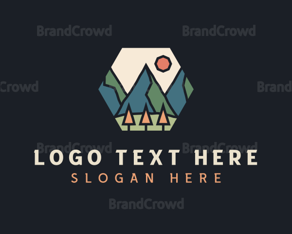 Mountain Outdoor Adventure Logo