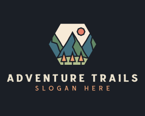 Mountain Outdoor Adventure logo design