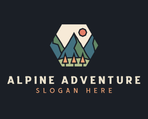 Mountain Outdoor Adventure logo design