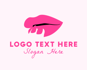 Influencer - Nail Polish Sexy Lips logo design