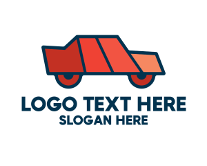 Geometric Toy Car Logo