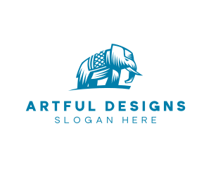 Indian Elephant Safari logo design