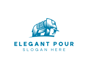 Indian Elephant Safari logo design