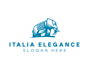 Indian Elephant Safari logo design