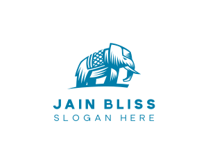 Jainism - Indian Elephant Safari logo design