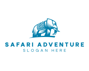 Indian Elephant Safari logo design