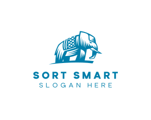 Indian Elephant Safari logo design