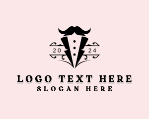 Grooming - Barber Mustache Haircut logo design