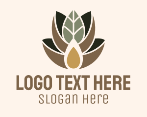 Leaf - Leaf Spa Essence Oil logo design