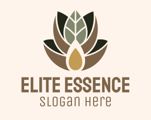 Leaf Spa Essence Oil logo design