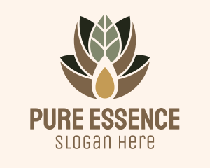 Essence - Leaf Spa Essence Oil logo design