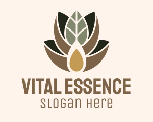 Essence - Leaf Spa Essence Oil logo design