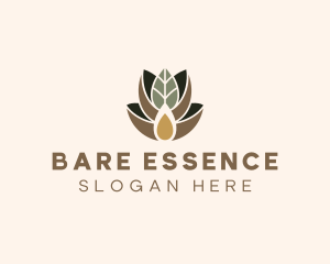 Leaf Spa Essence Oil logo design